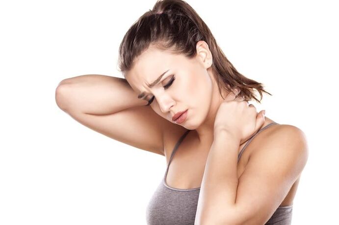 Pain and stiffness in the neck - symptoms of cervical osteochondrosis